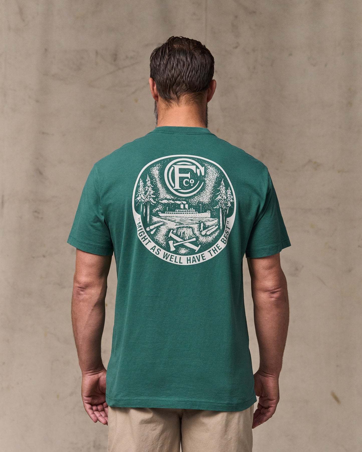 Forestry Graphic T-Shirt - Mallard Green
