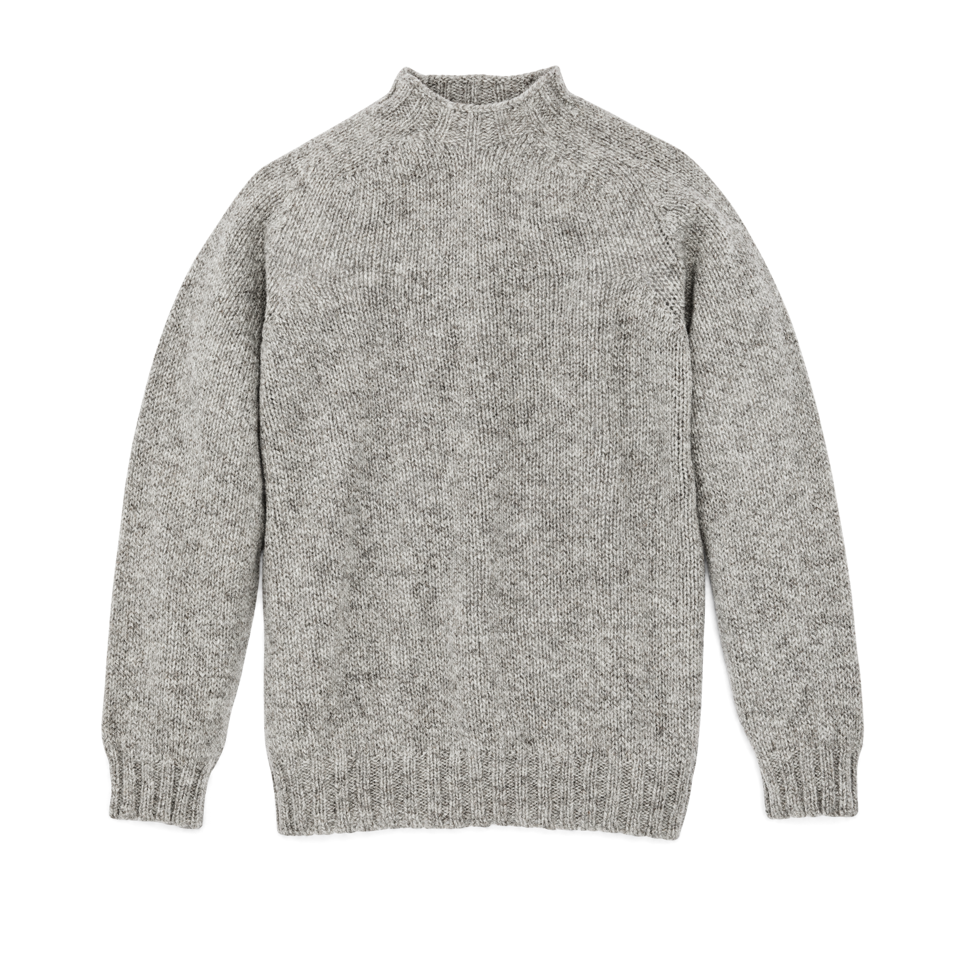 Front-facing image of the Filson Heritage 3-gauge Wool Sweater - Oat Heather
