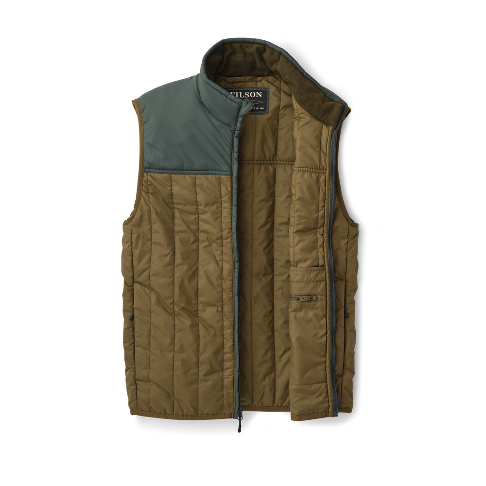 Alternate view of the Filson Ultralight Vest - Dark Olive/dark Spruce