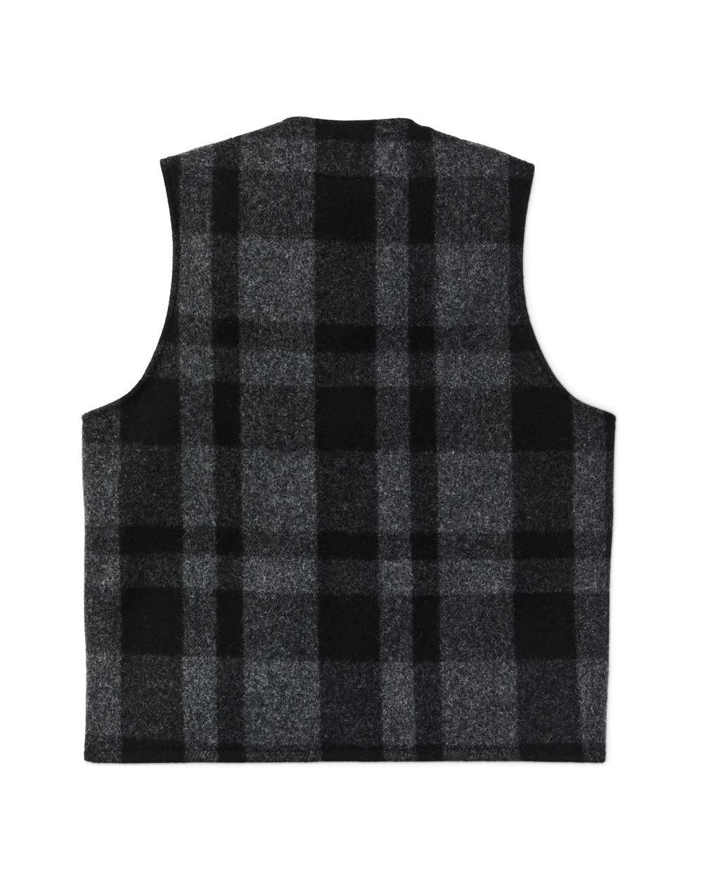 Alternate view of the Filson Mackinaw Wool Vest - Charcoal / Black Heritage Plaid