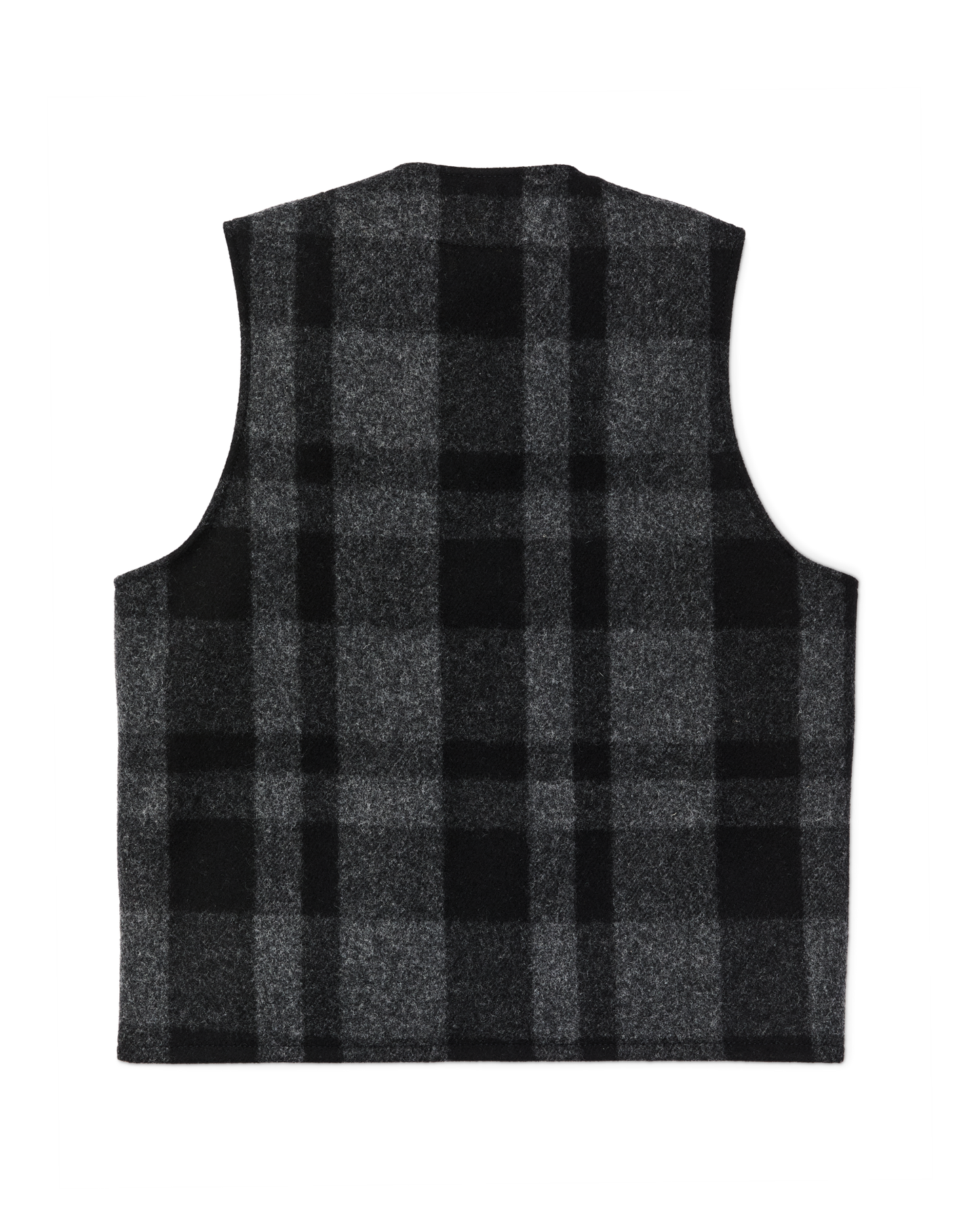 Alternate view of the Filson Mackinaw Wool Vest - Charcoal / Black Heritage Plaid