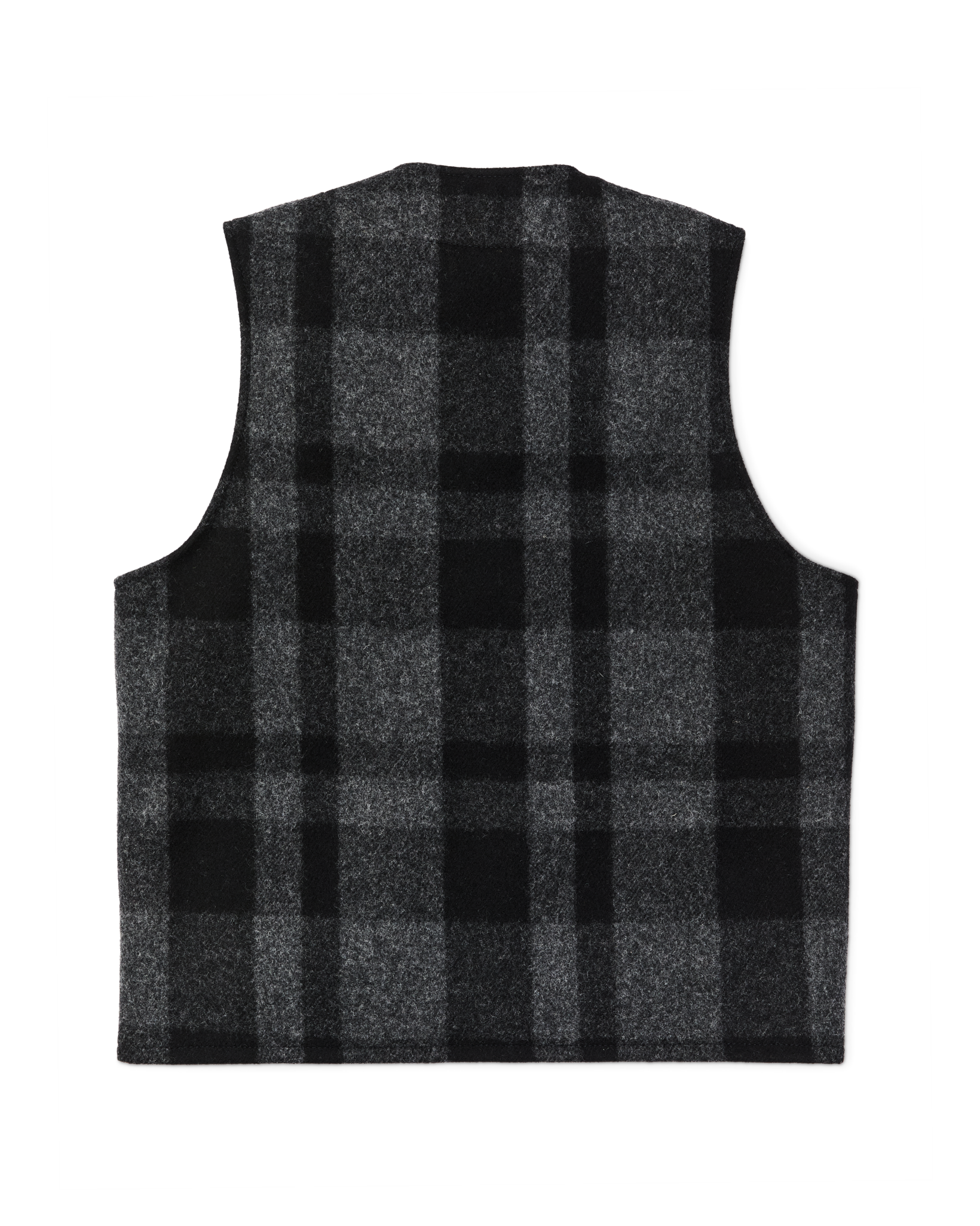 Alternate view of the Filson Mackinaw Wool Vest - Charcoal / Black Heritage Plaid