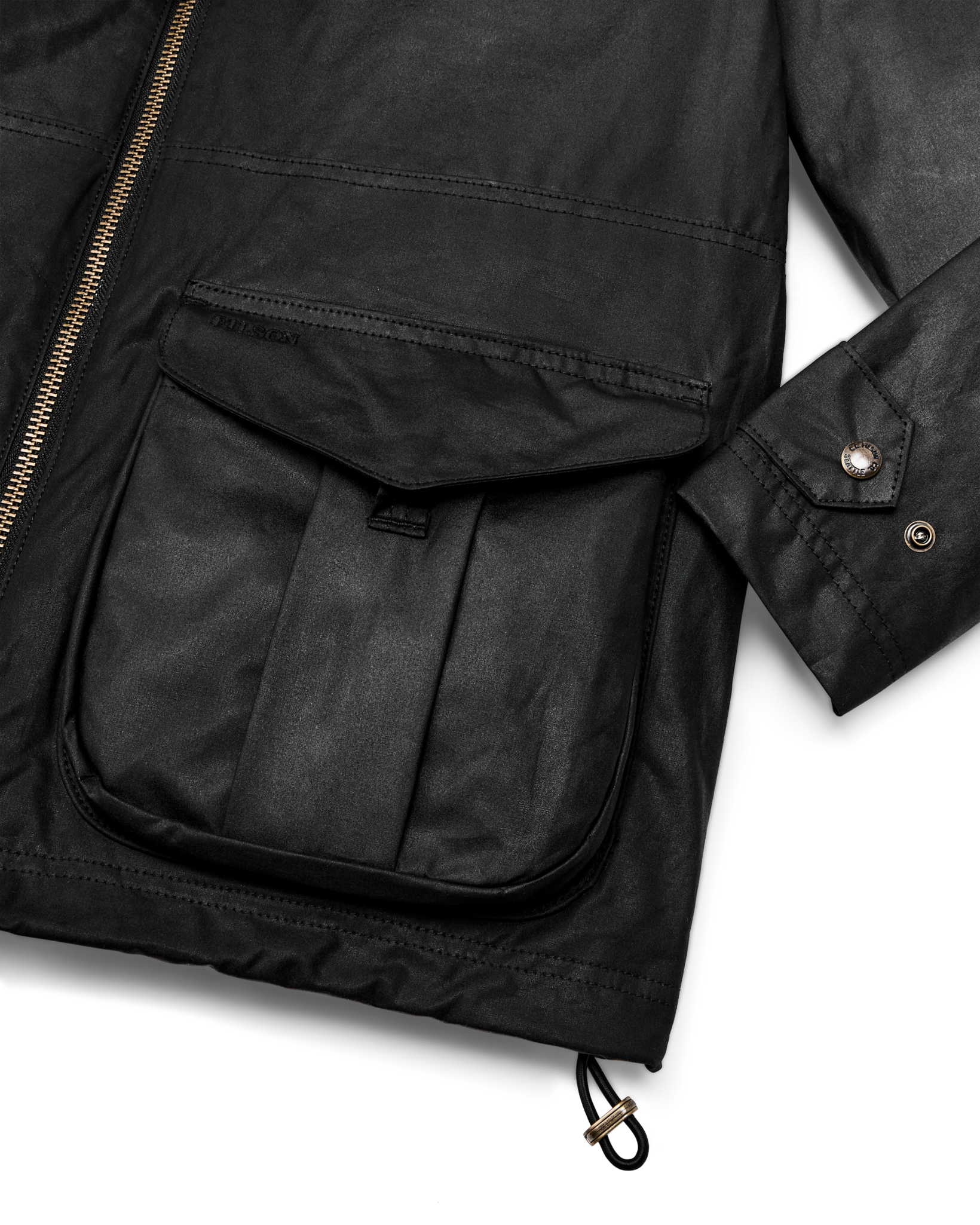 Women's Cover Cloth Raincoat - Black