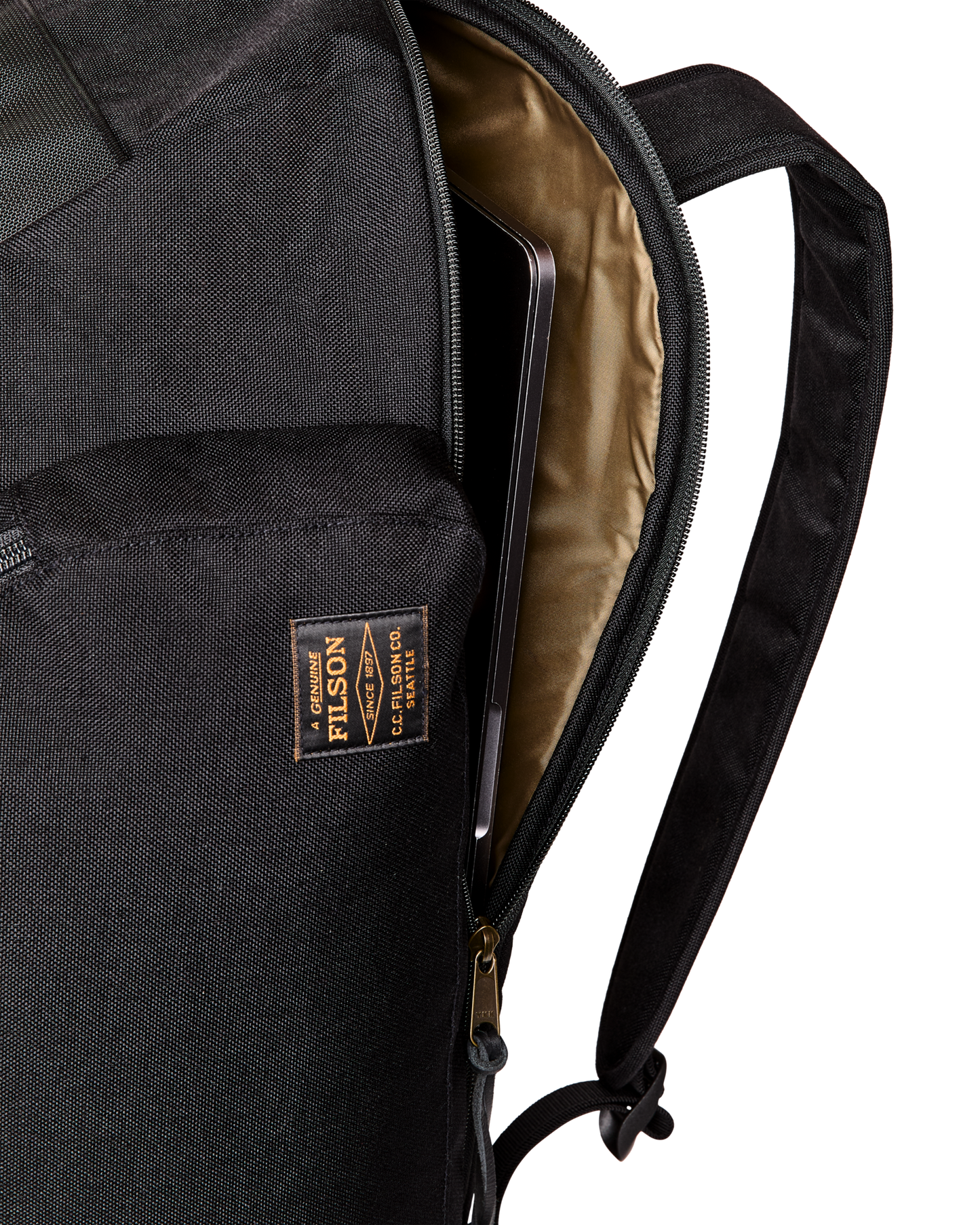 Alternate view of the Filson Dryden Duffle Pack - Black