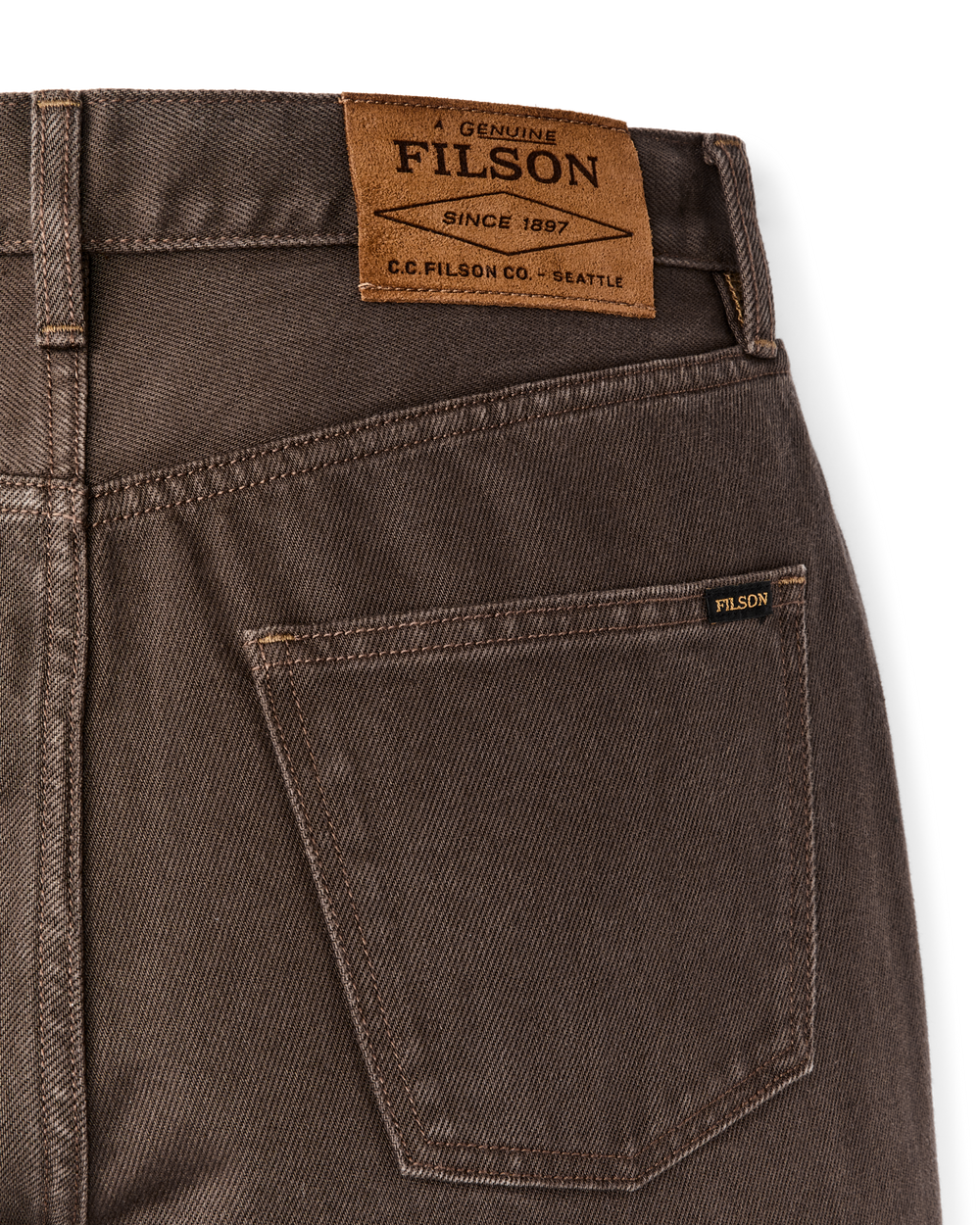 Women's 14-oz. Straight-Leg Jeans - Slate Brown