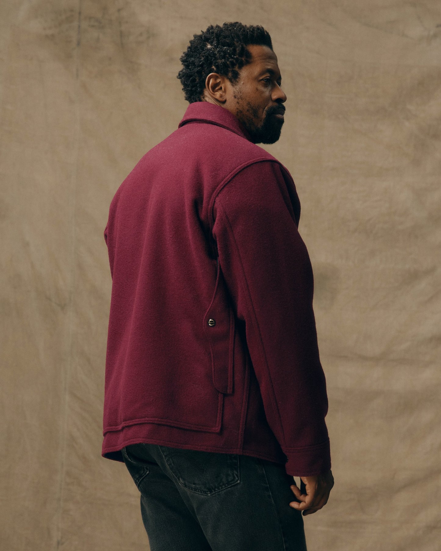 1940s Mackinaw Wool Cruiser Jacket - Wine