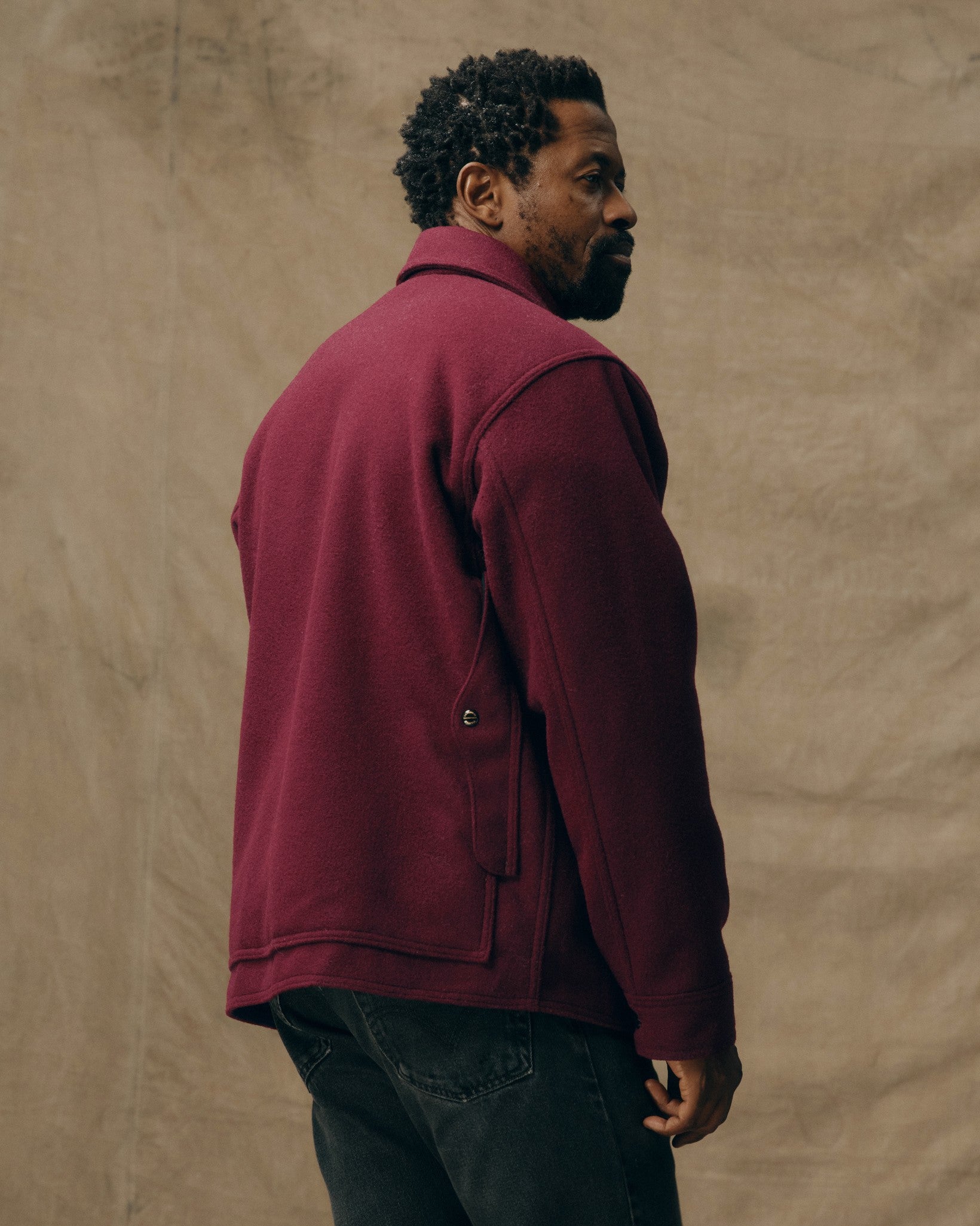 1940s Mackinaw Wool Cruiser Jacket - Wine