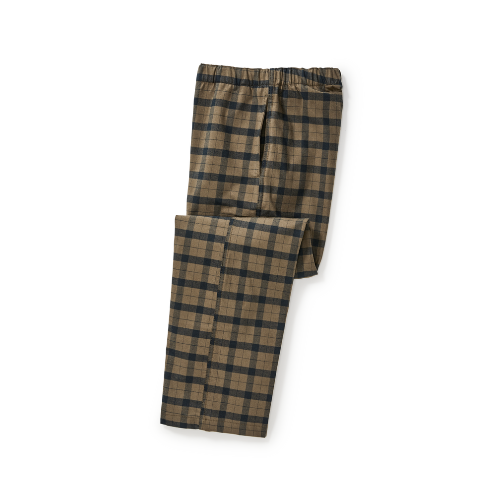 Alaskan Guide Lounge Bottoms - Otter Green / Black Plaid