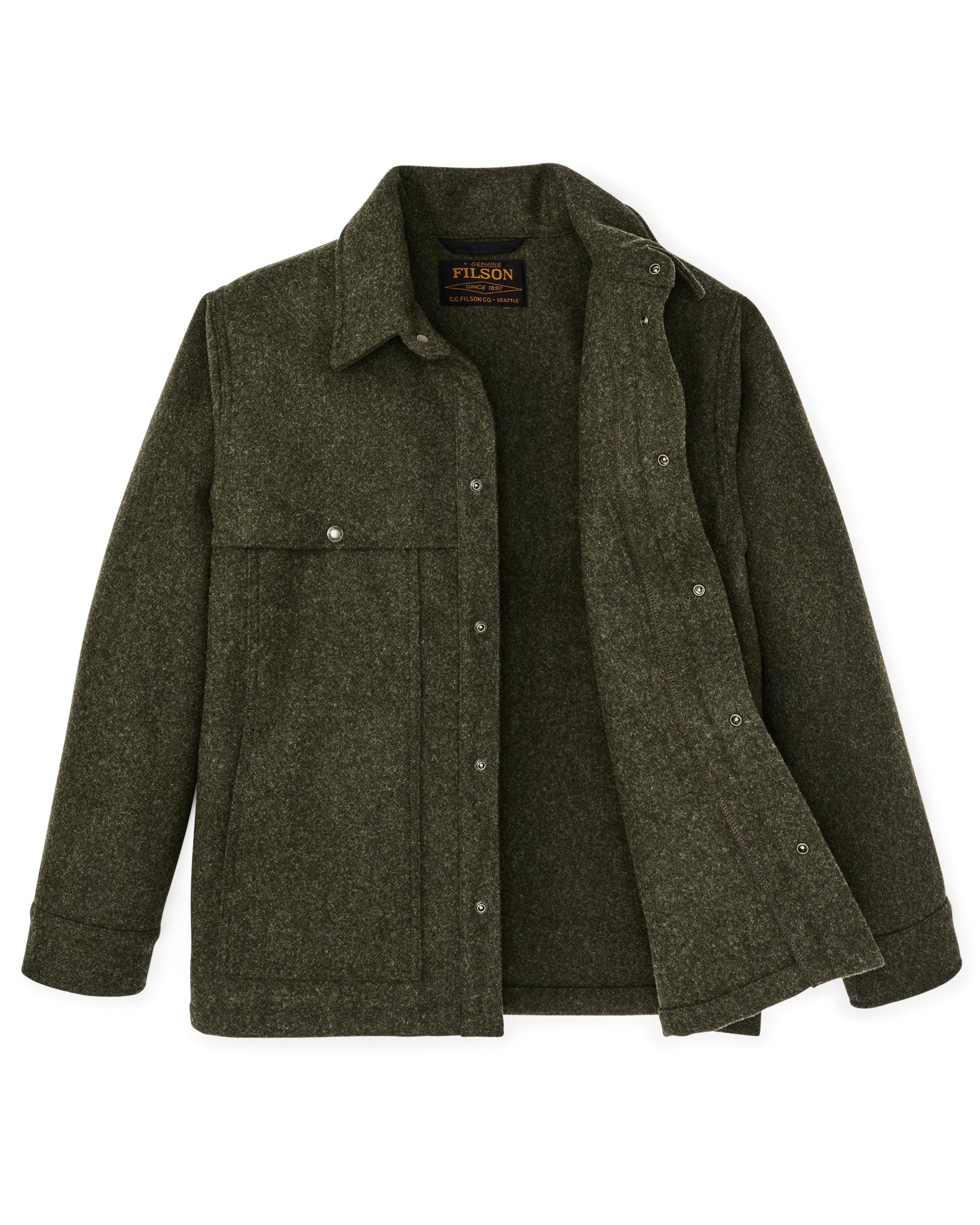 Mackinaw Wool Cape Coat - Forest Green | Filson Mackinaw Wool Cape Coat - Forest Green | Filson