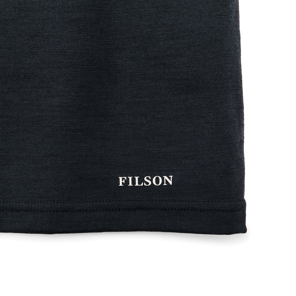 Alternate view of the Filson 210g Merino Wool Short Sleeve Crewneck - Dark Navy