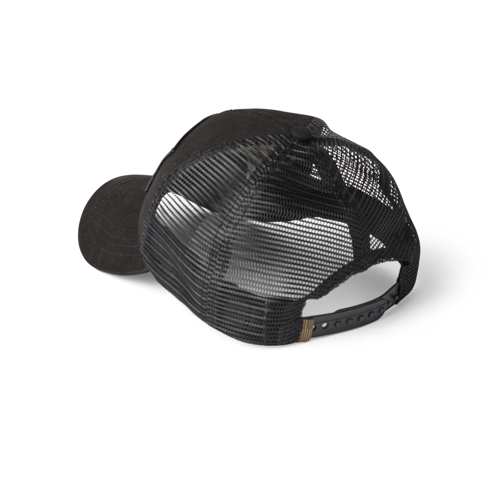 Alternate view of the Filson Mesh Snap-back Logger Cap - Black