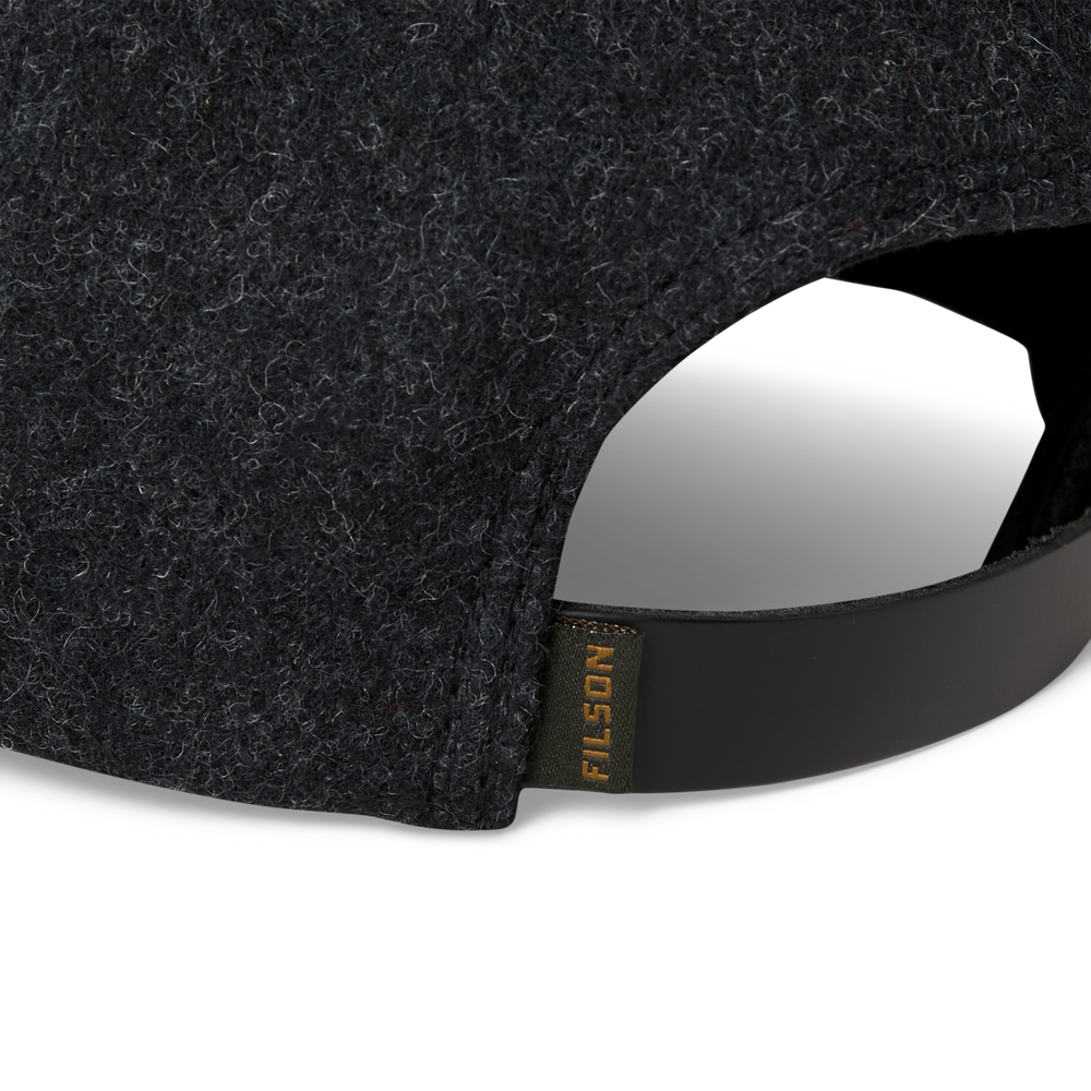 Alternate view of the Filson Mackinaw Wool Forester Cap - Charcoal / Core