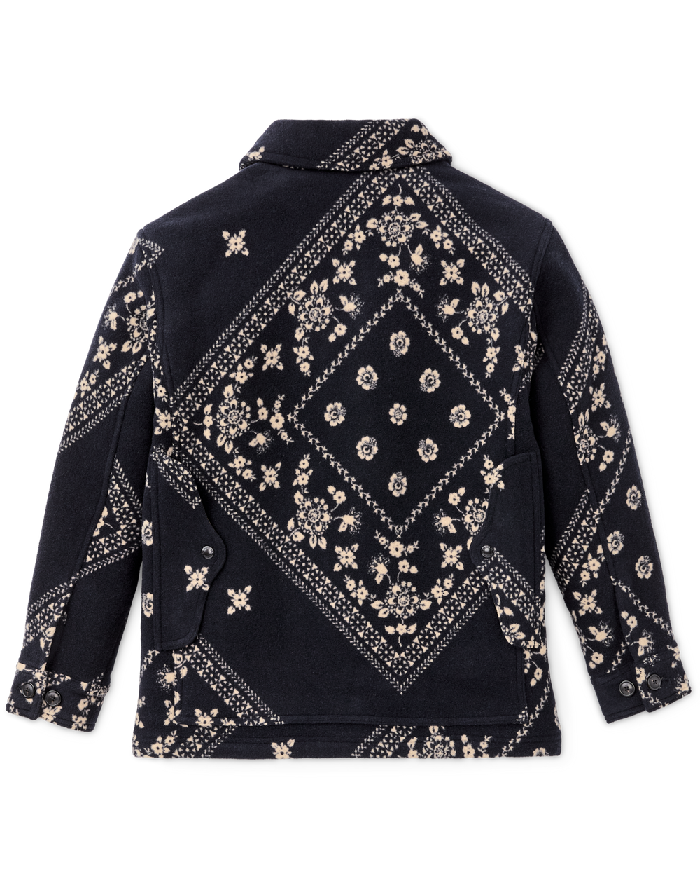 Women's Jacquard Wool Cruiser Jacket - Ink Navy