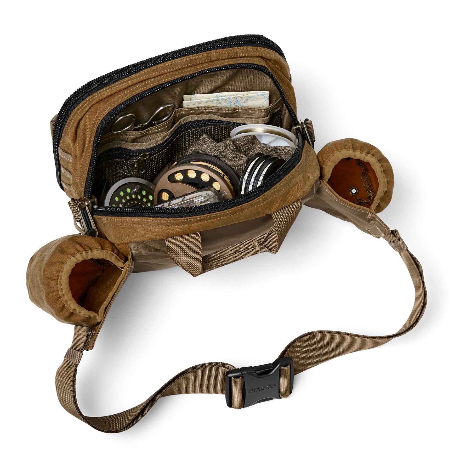 filson tackle bag Tin Cloth Fishing Pack