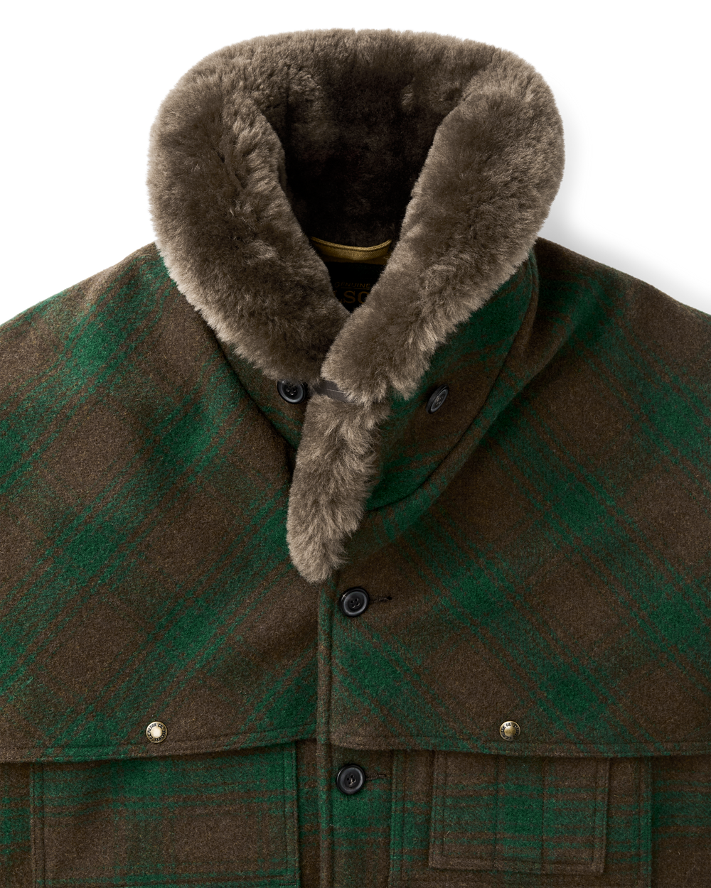 Lined Mackinaw Wool Packer Coat - Timber / Pine Plaid