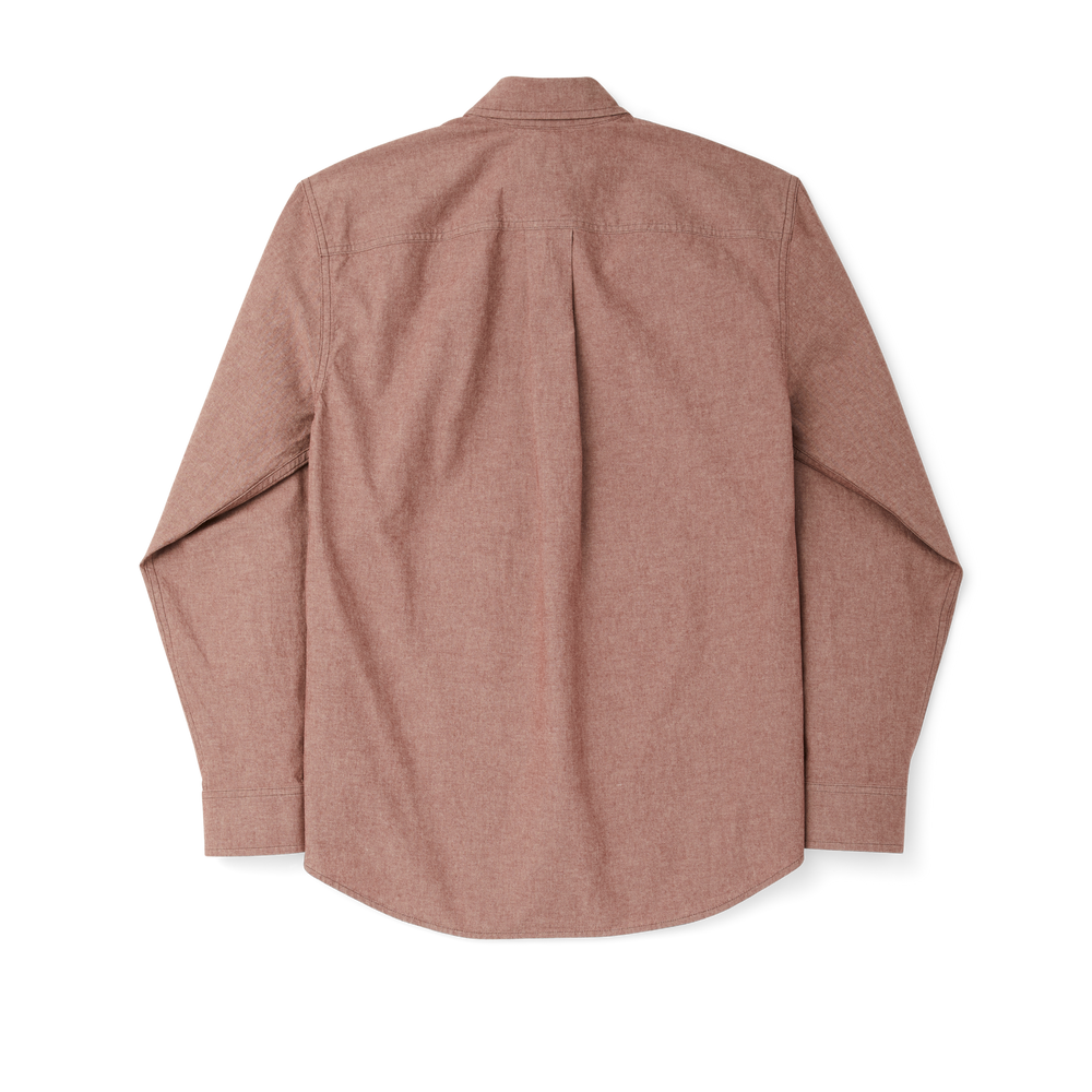 Alternate view of the Filson Chambray Button-down Shirt - Rust Chambray
