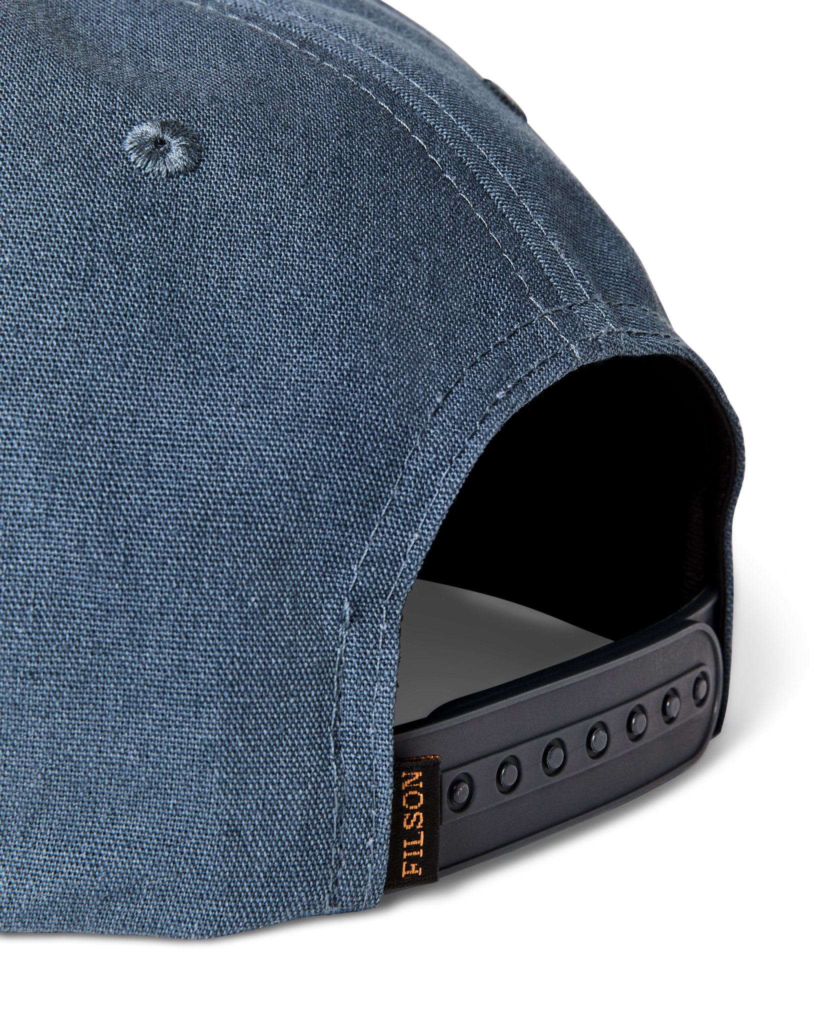 Alternate view of the Filson Deer Trucker Cap - Dusty Blue