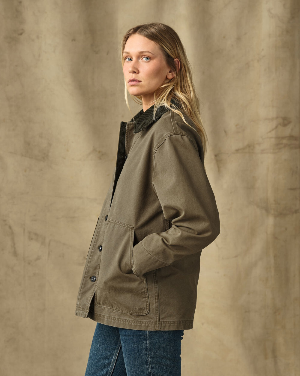 Women's Canvas Barn Coat - Marsh Olive