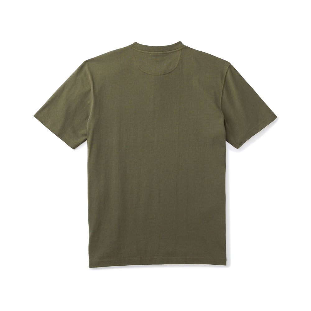 Short Sleeve Henley - Otter Green