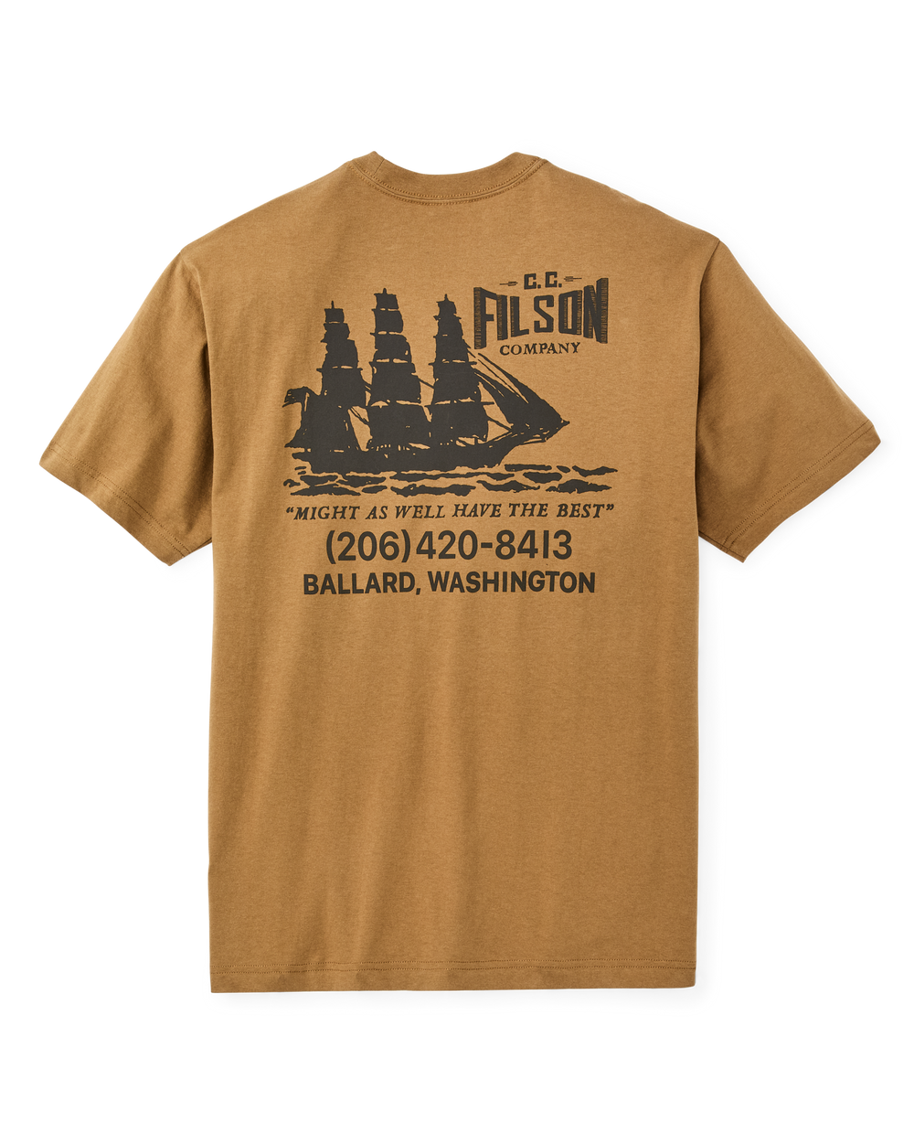 Ballard Graphic T-Shirt - Dull Gold