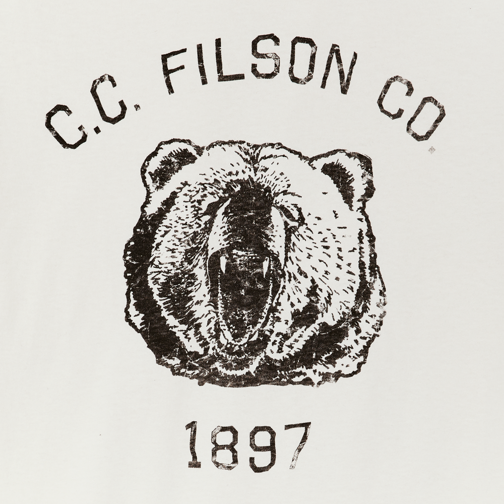 Alternate view of the Filson Pioneer Graphic T-shirt - Off White / Bear Roar