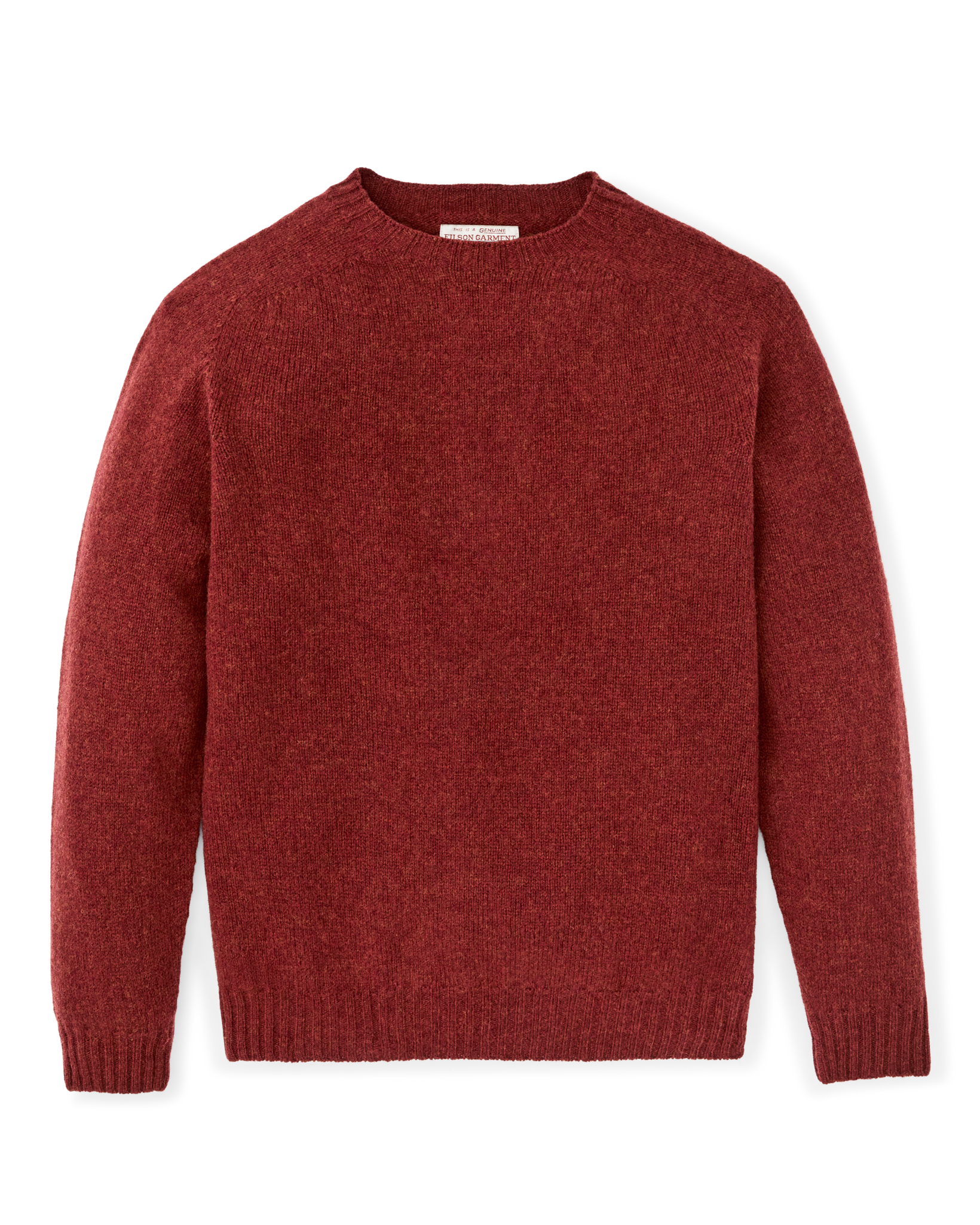 Shetland 5-gauge Wool Sweater - Russet