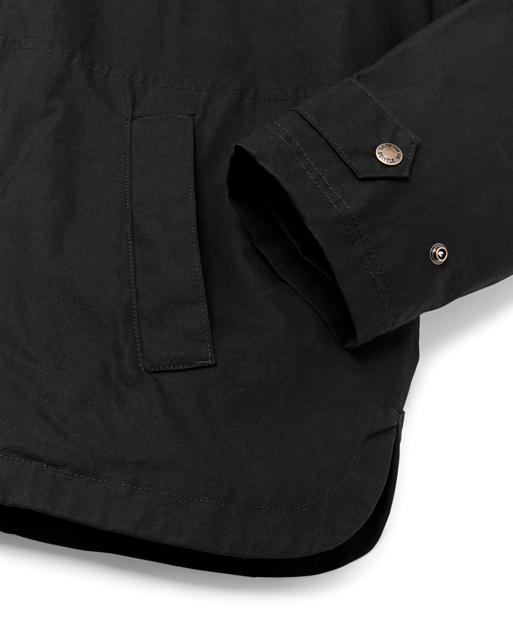 Women's Harbor Front Waxed Jacket - Black