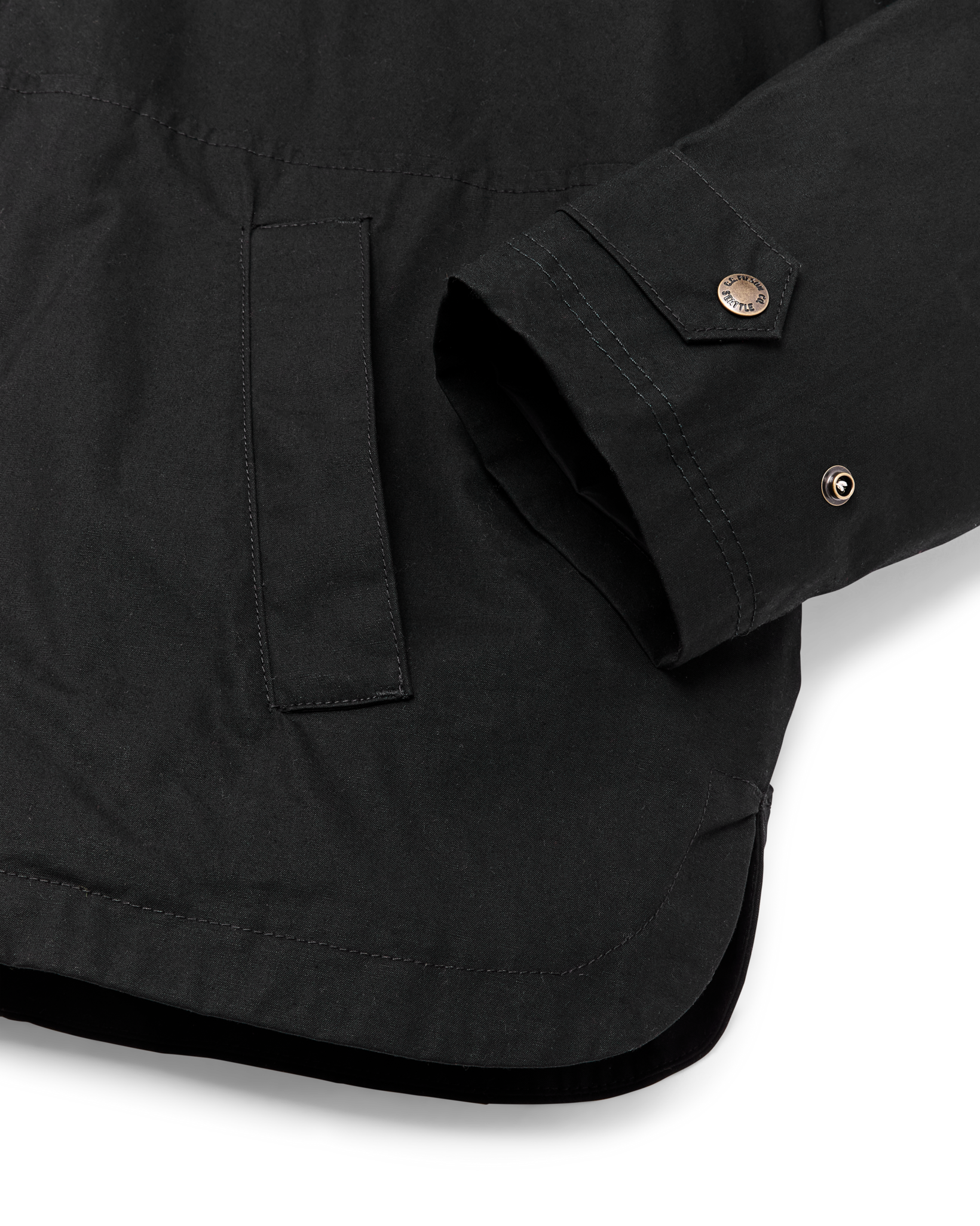 Women's Harbor Front Waxed Jacket - Black