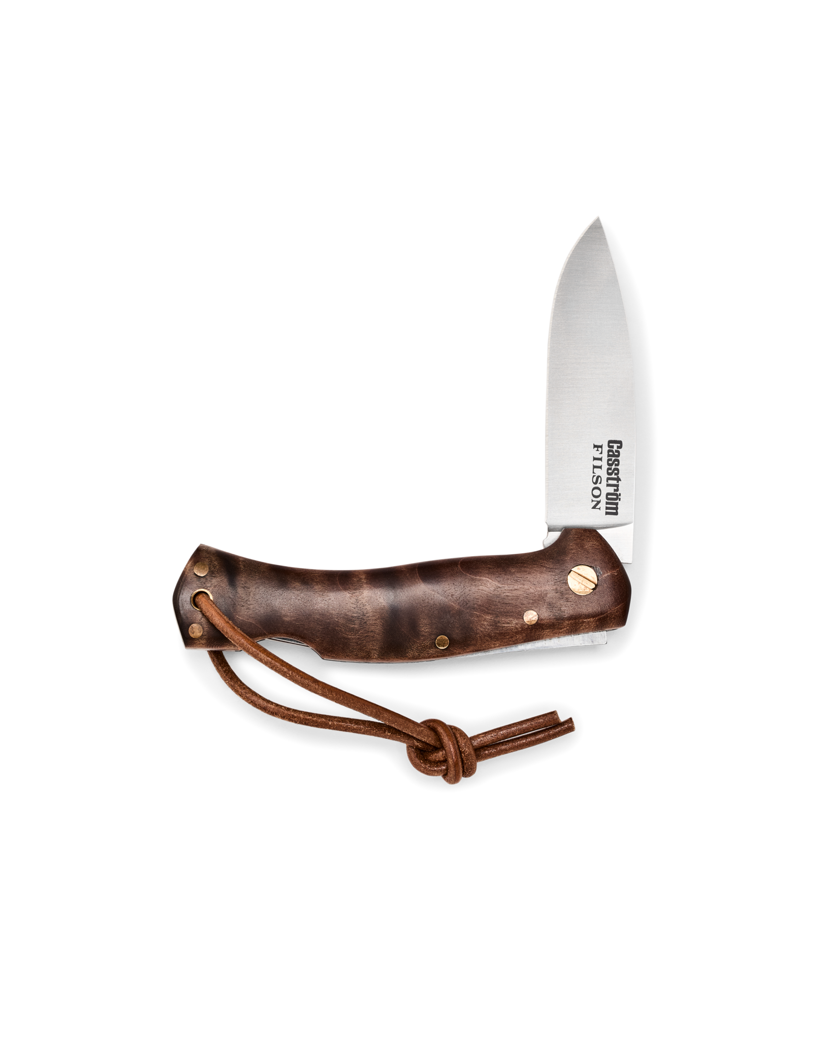 Filson X Casstrom Lars Falt Folding Knife - Quilted Maple