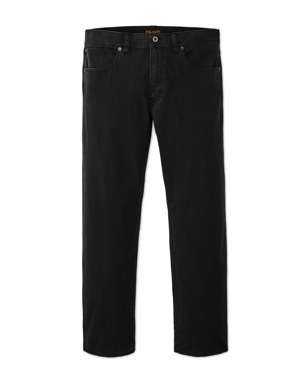 Front-facing image of the Filson Granite Mountain 5-pocket Pants - Washed Faded Black