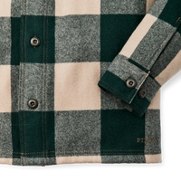 Wool Jac-shirt - Pine / Beige Check