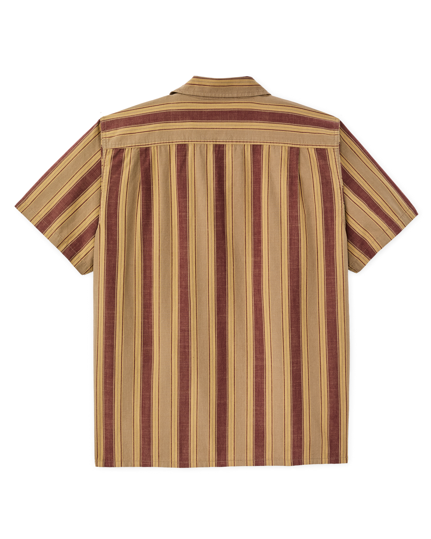 Chambray Camp Shirt - Brick / Tan