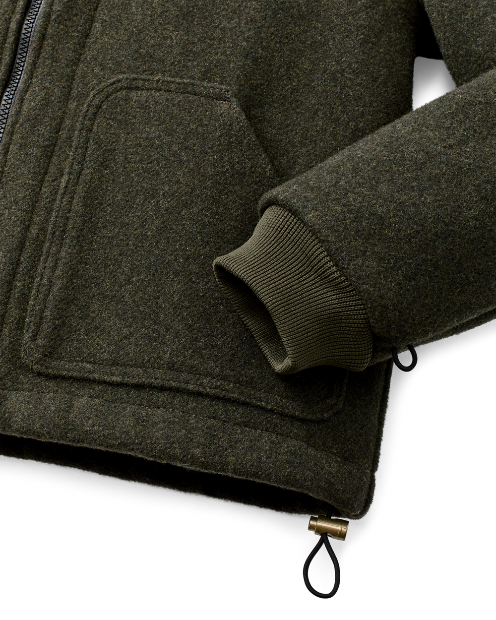 Wool Jacket Liner - Forest Green