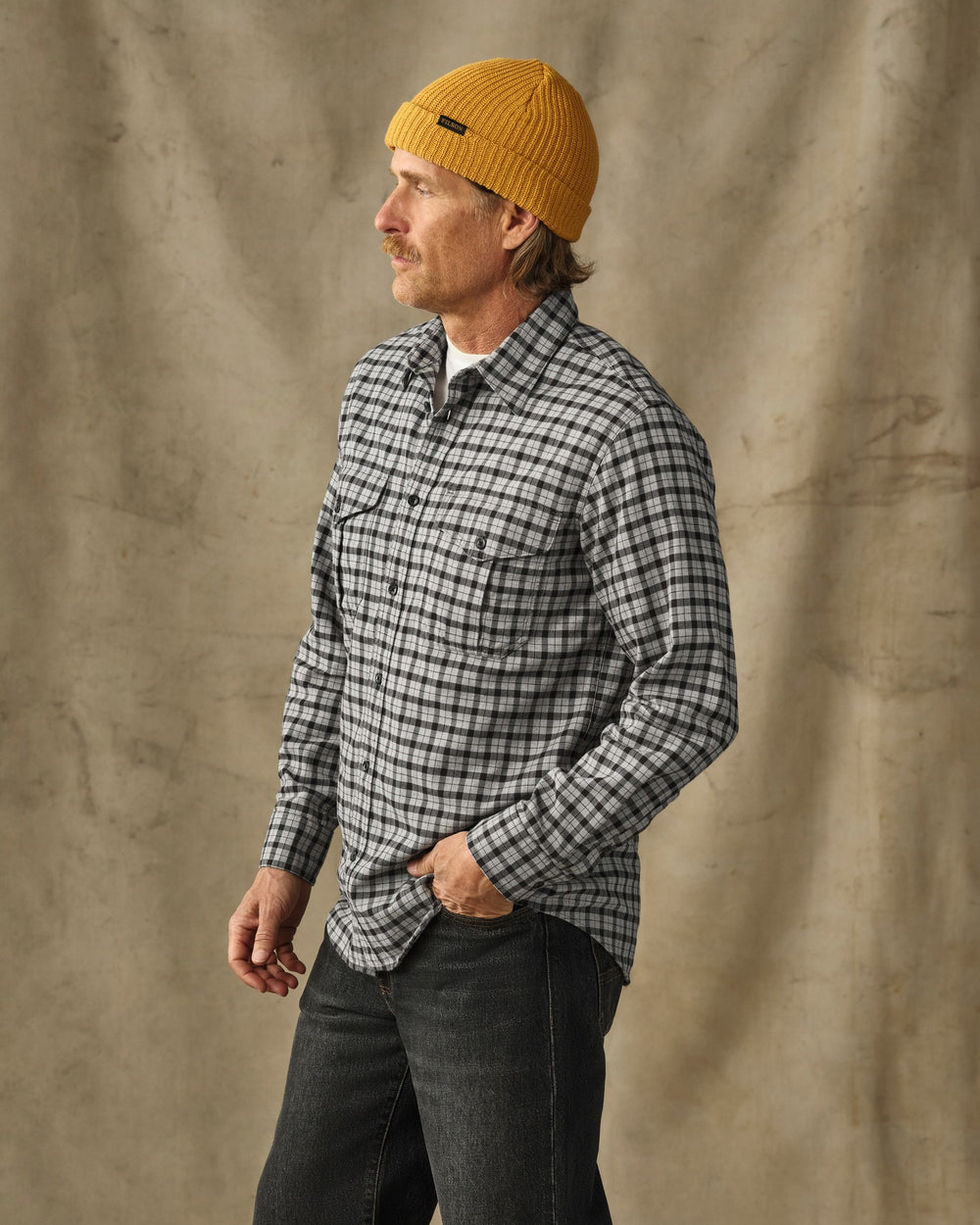 Lightweight Alaskan Guide Shirt - Light Charcoal Plaid