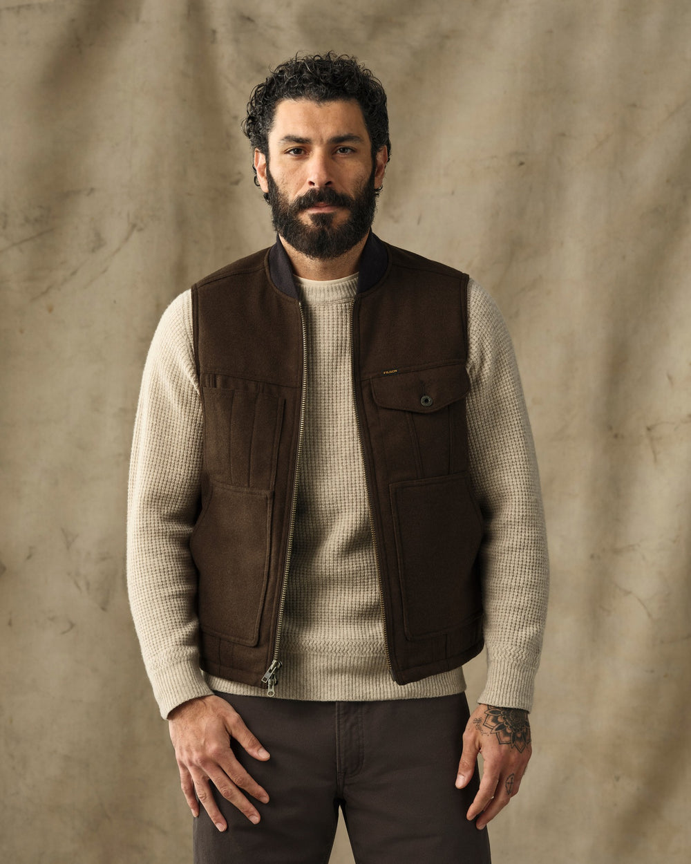 Spokane Insulated Work Vest - Beaver Brown