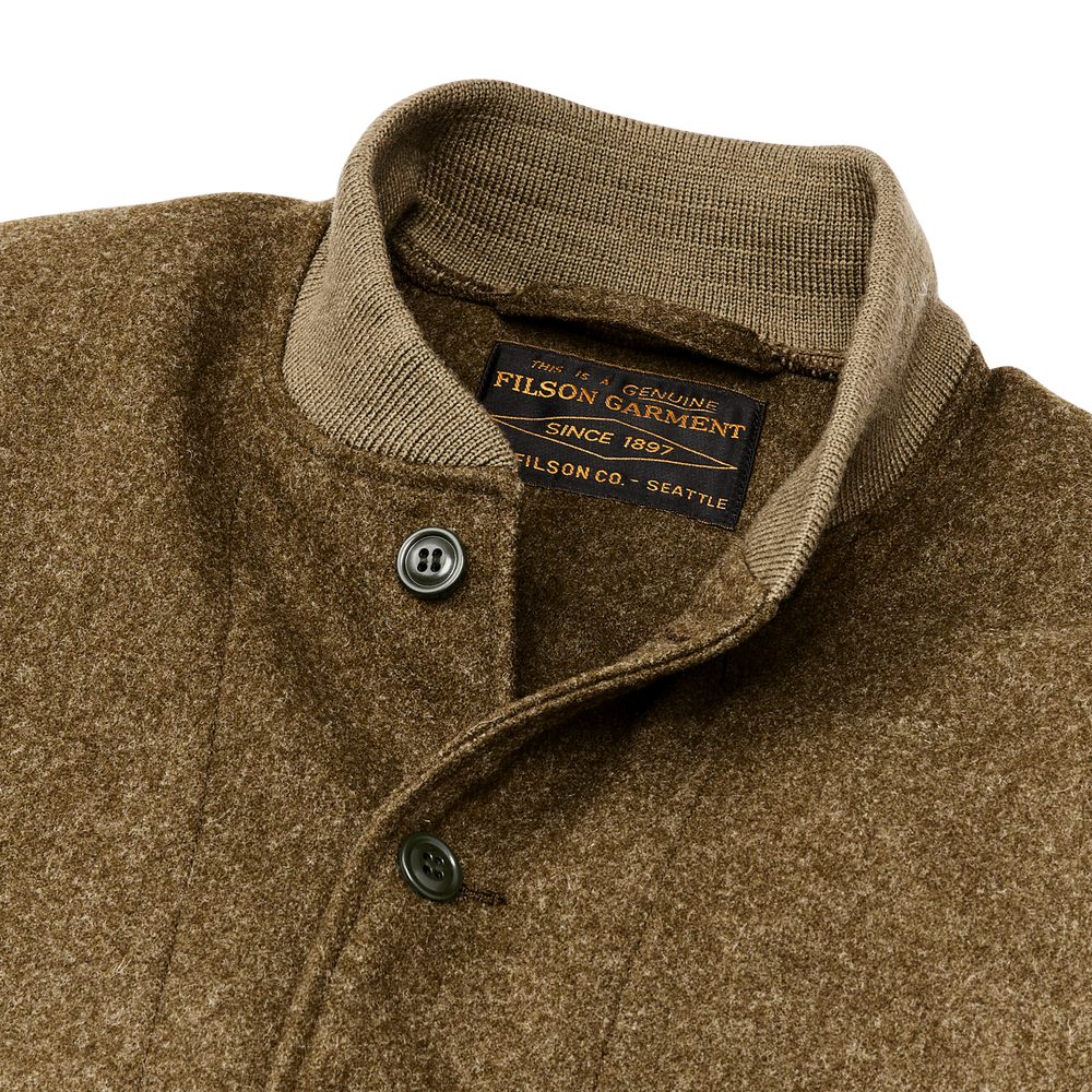 Alternate view of the Filson Ccc Wool Bomber - Marsh Olive