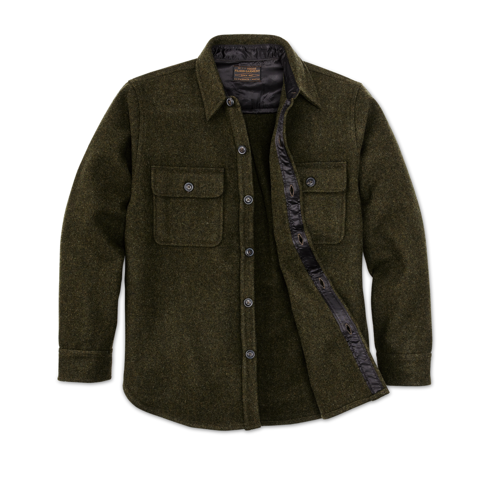 Alternate view of the Filson Cpo Wool Jac-shirt - Forest Green