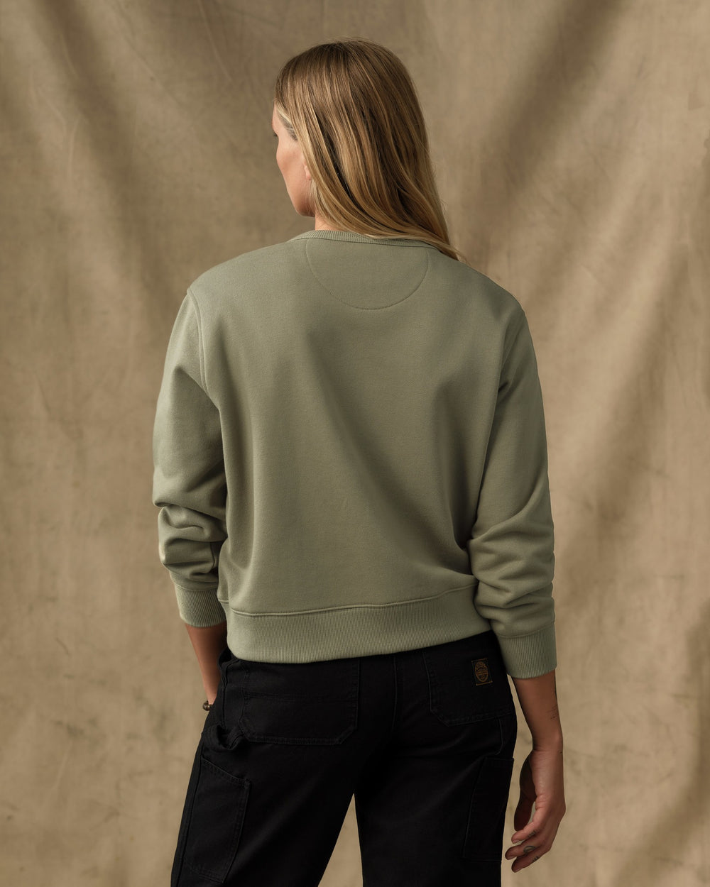 Women's French Terry Crewneck - Olive Branch