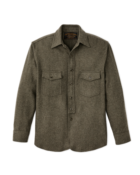 1922 Archive Wool Shirt - Dark Olive | Filson