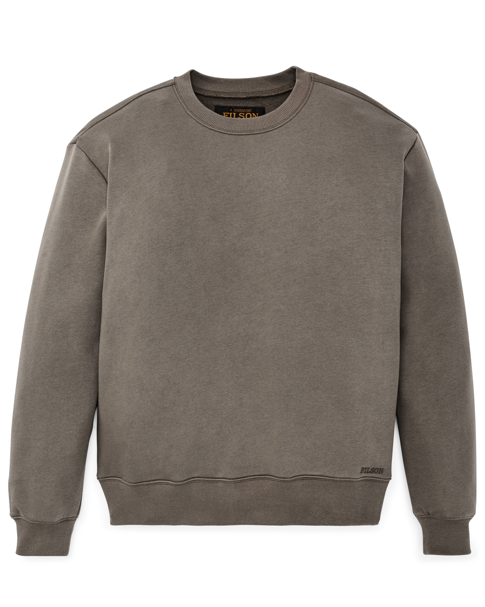 Front-facing image of the Filson Northwest Crewneck Sweatshirt - Hawk Brown