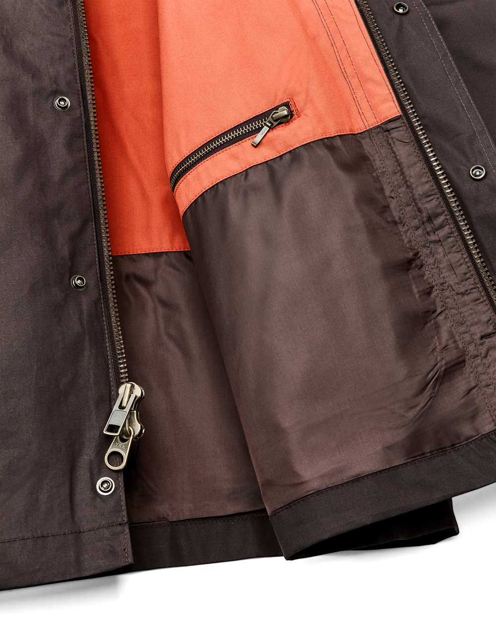 Dry Wax Short Field Jacket - Dark Brown Tan