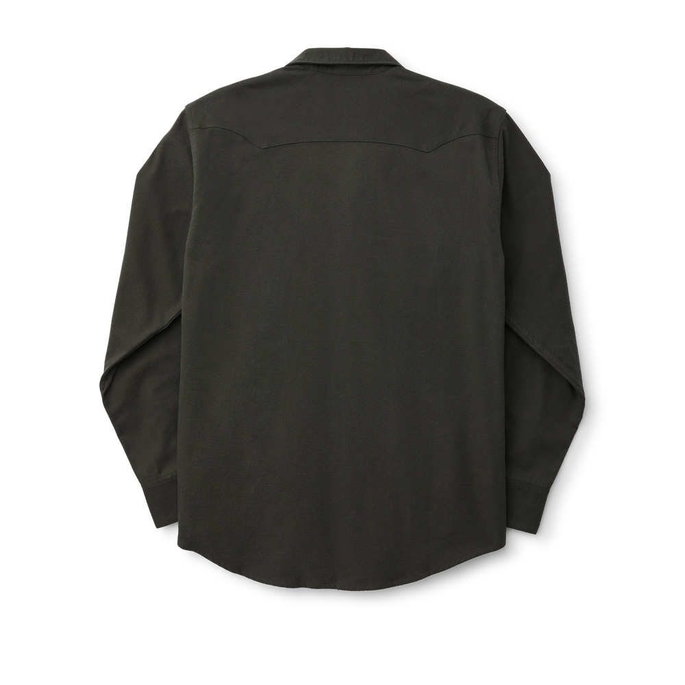 Alternate view of the Filson Western Flannel Shirt - Faded Black