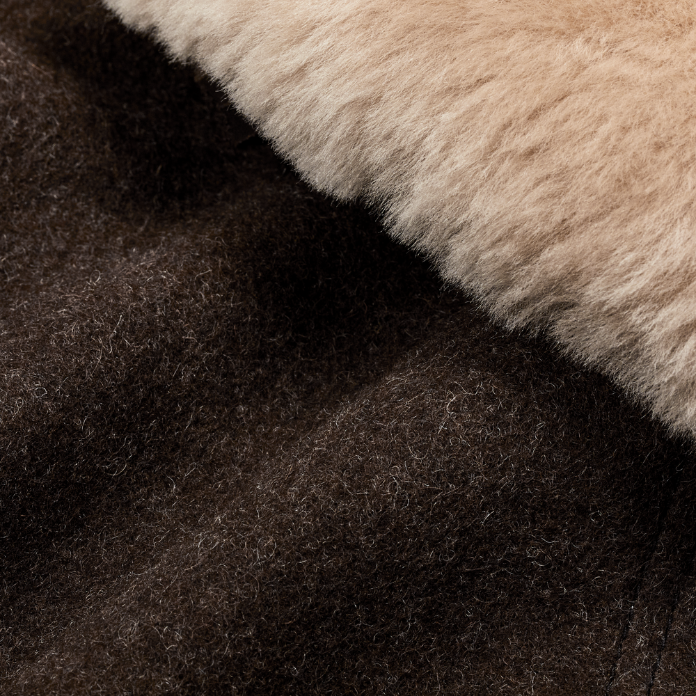 Alternate view of the Filson Women's Wool Trapper Coat - Brown