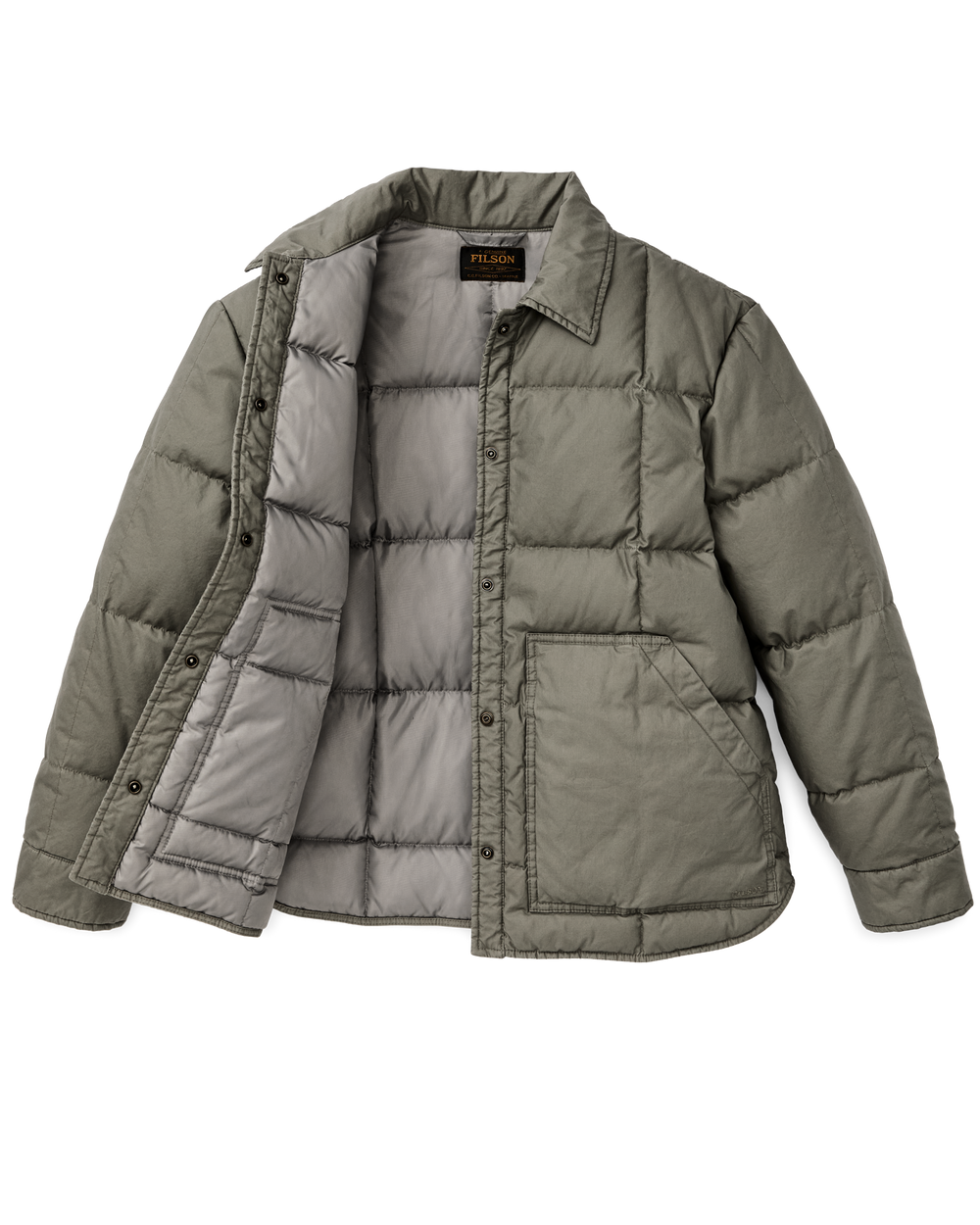 Alternate view of the Filson Women's Heritage Cotton Down Jacket - Smokey Olive