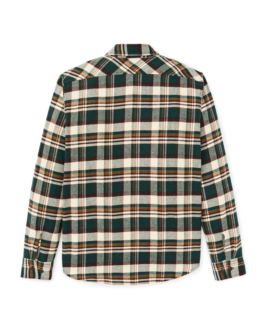 Rangeland Flannel Shirt - Green / Bronze Plaid