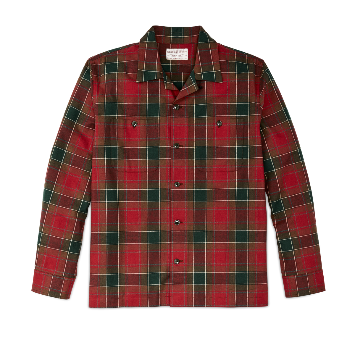 Filson Scout Shirt -XXXL- 20049628 White Grey Gray Lightweight Flannel Check CC Filson Scout Shirt -XXXL- 20049628 White Grey Gray Lightweight Flannel Check CC