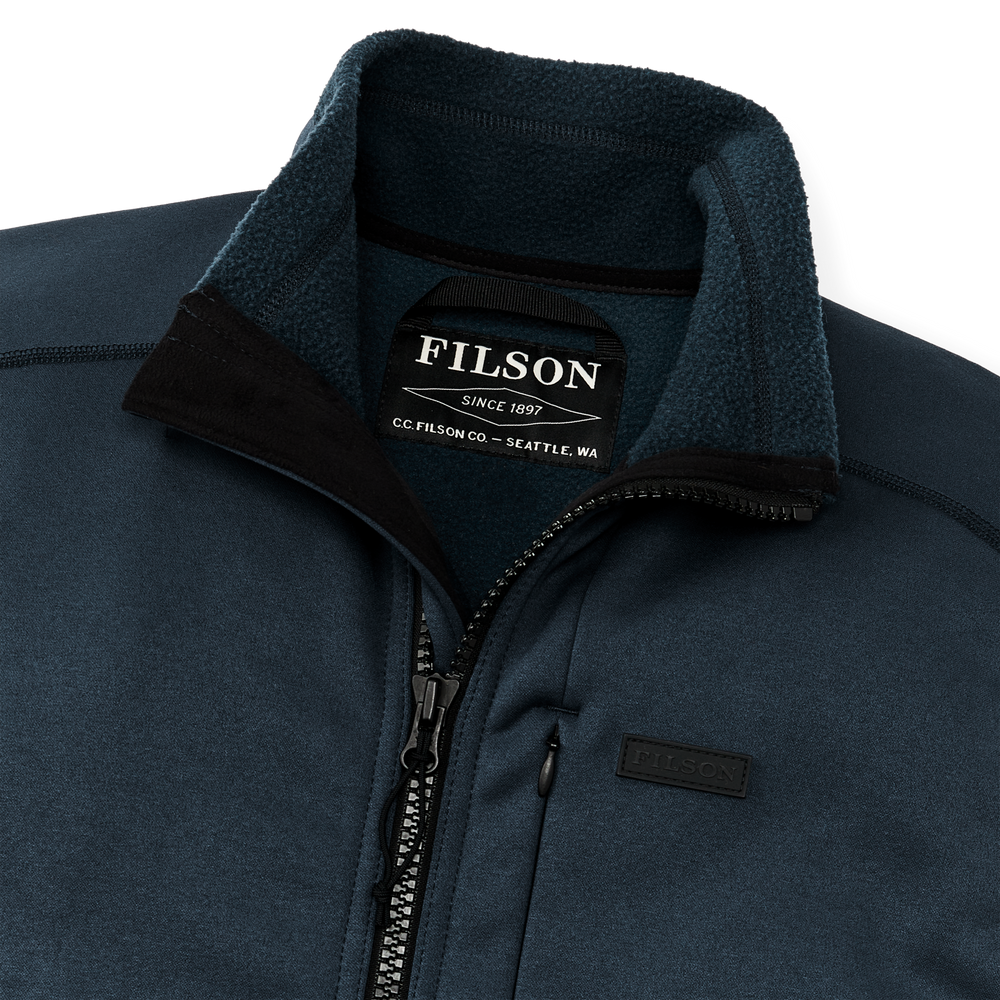 Alternate view of the Filson Granite Spire Fleece Vest - Service Blue