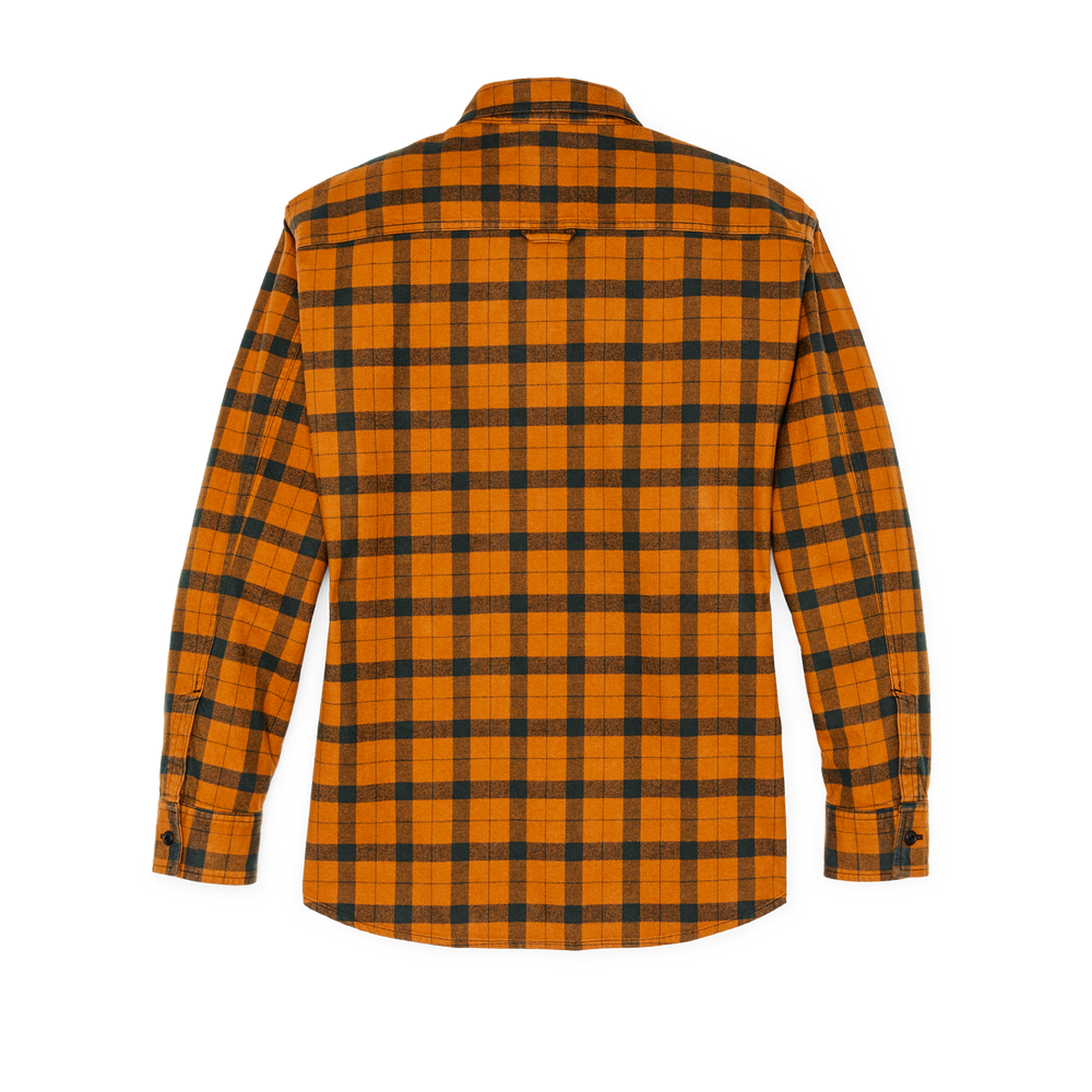 Alternate view of the Filson Women's Alaskan Guide Shirt - Spruce / Squash Plaid