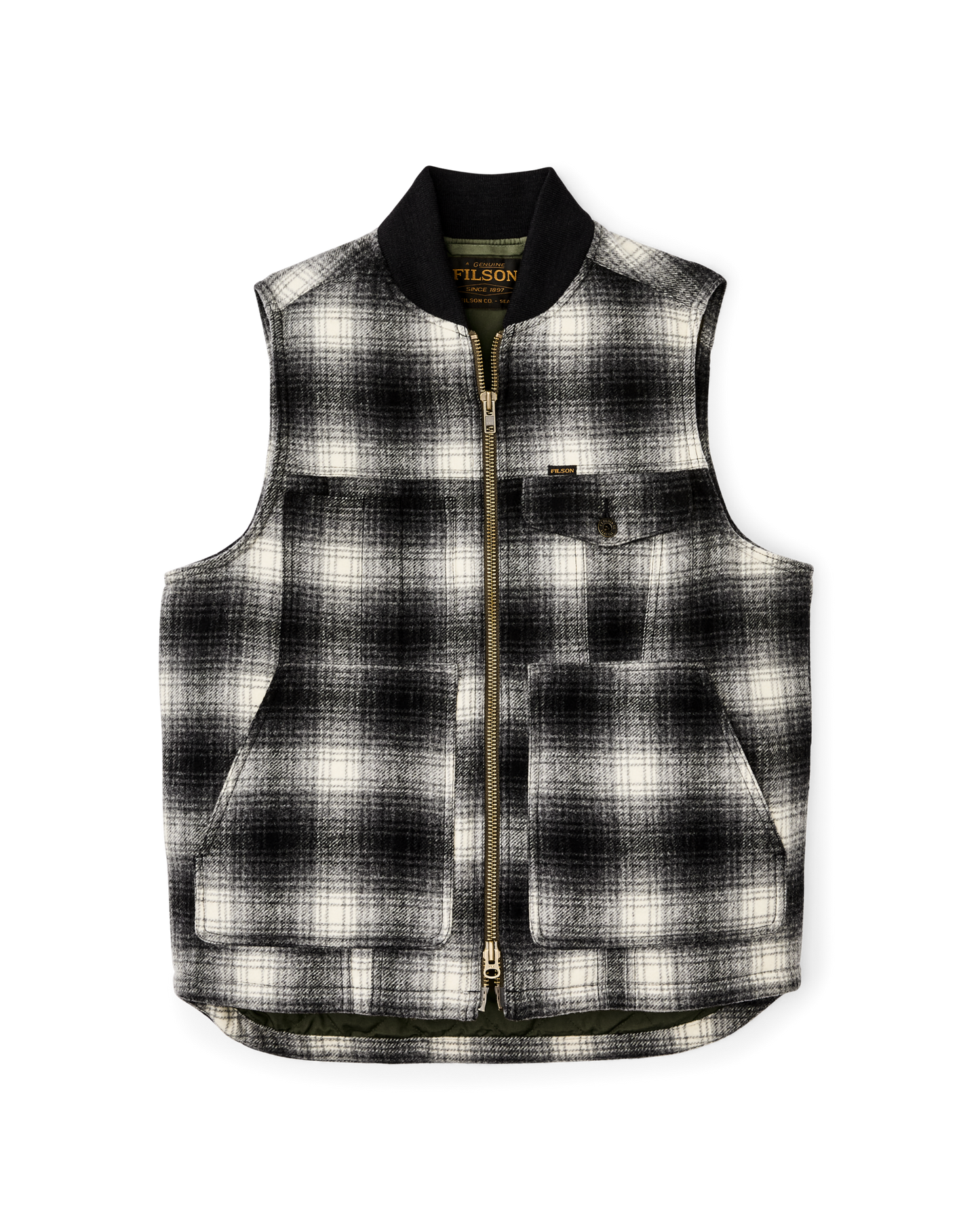 Spokane Insulated Work Vest - Charcoal Ombre