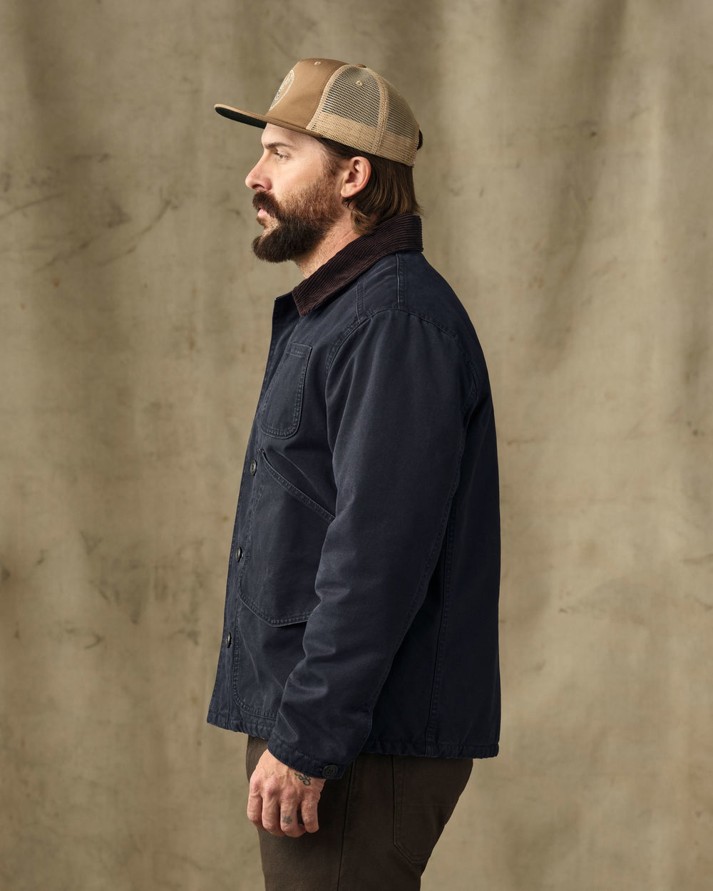 Insulated Canvas Outfitter Jacket - Dark Navy